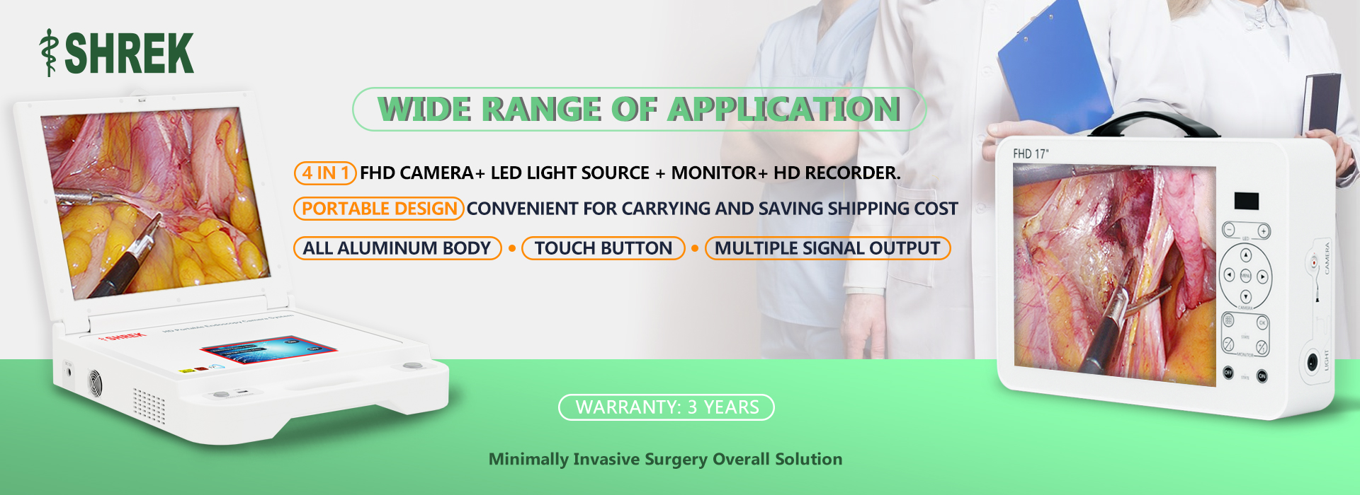 portable medical endoscope camera